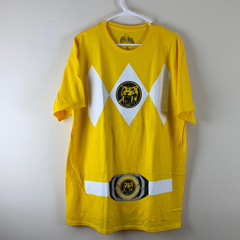 NWOT Yellow Power Ranger Graphic Tee